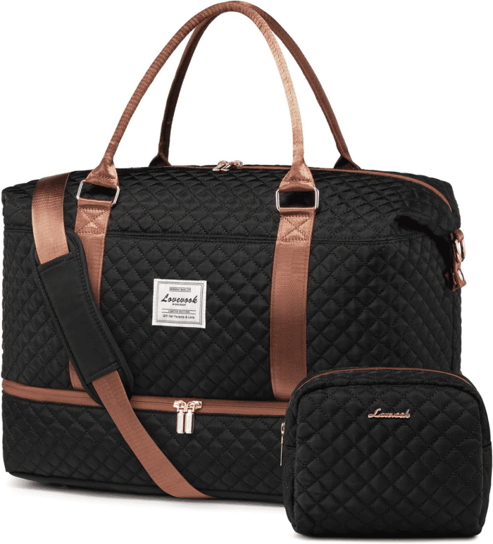 Travel Duffle Bag,Weekender Bags for Women with Shoe Compartment，Carry on Overnight Bag with Toiletry Bag,Gym Duffel Bag with Wet Pocket, Hospital Bags for Labor and Delivery