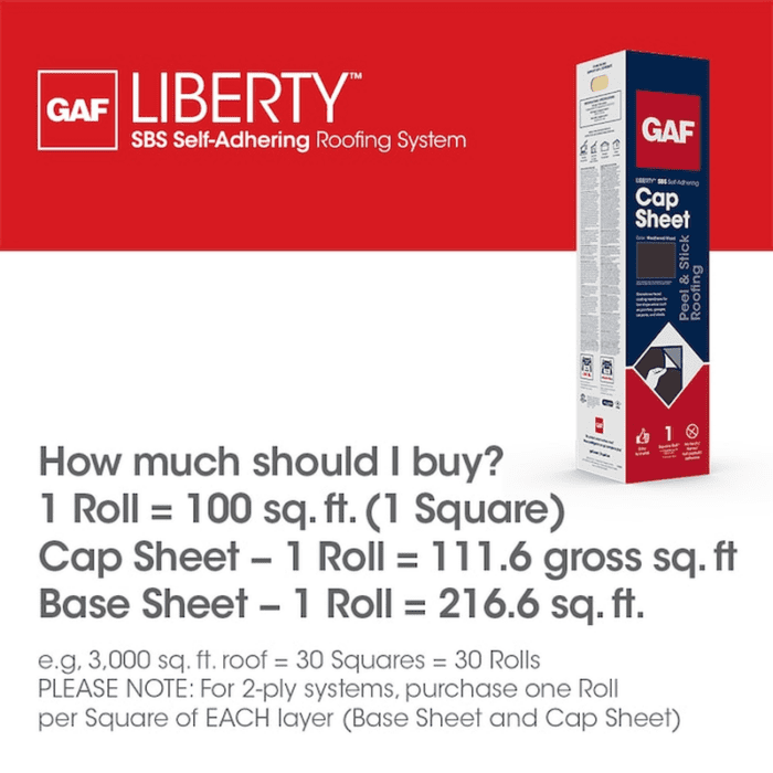 Liberty Cap Sheet 3.28-Ft W X 34-Ft L 100-Sq Ft Black Roll Roofing - Image 9