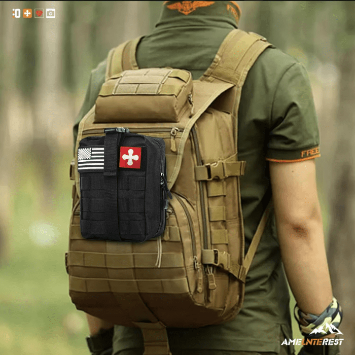 Survival Kits, 174Pcs Survival Gear First Aid Kit IFAK with Molle System Essential Camping Gear Emergency Medical Supplies for Car Fishing Hunting Outdoor Adventure - Image 8