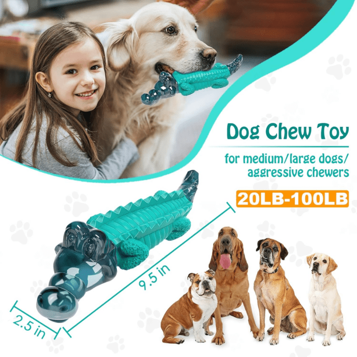 Dog Toys for Aggresive Chewers：Dog Toys for Large Dogs - Tough Dog Chew Toys - Indestructible Dog Toys for All Breed Sizes to Keep Them Busy - Image 3