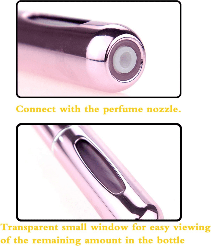 Portable Mini Refillable Perfume Atomizer Bottle，Atomizer Perfume Bottle,Refillable Perfume Spray, Scent Pump Case, Perfume Atomizer Refillable Travel 4 Pcs Pack of 5Ml - Image 4