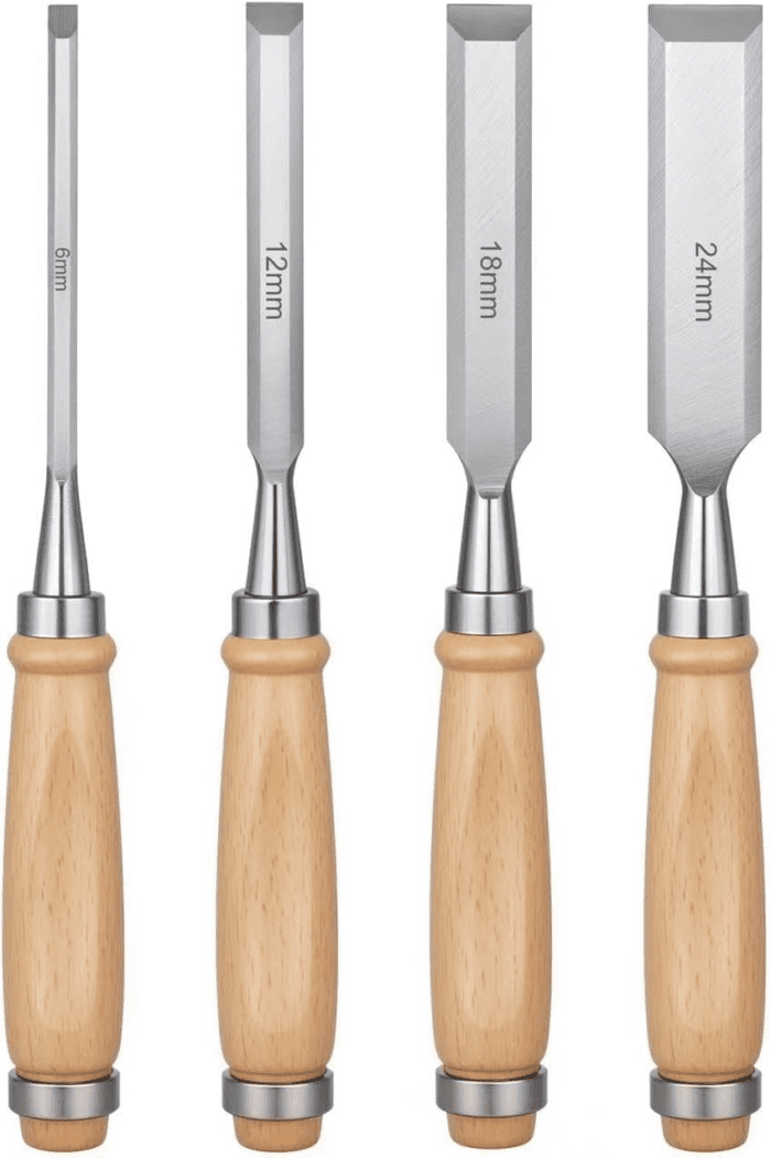 4 Piece Wood Chisel, Chisel, Professional Wood Chisel Sets Woodworking Tools Set,Bevel Edge Chisel Set,Woodwork Chisel.