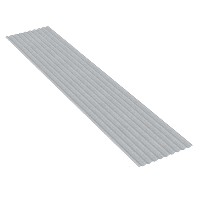 Oval Corrugated 2.16-Ft X 8-Ft Corrugated Unpainted Galvanized Steel Roof Panel - Image 7