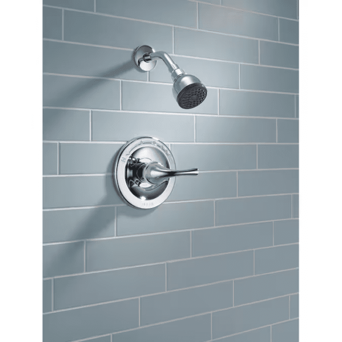 Foundations Chrome 1-Handle Single Function 2-In round Shower Faucet Valve Included - Image 5