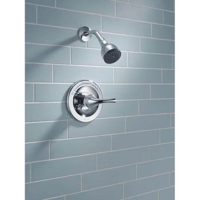 Foundations Chrome 1-Handle Single Function 2-In round Shower Faucet Valve Included - Image 3