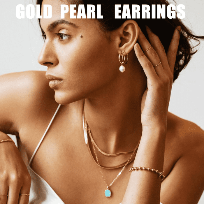 36 Pairs Gold Earrings Set for Women, Fashion Pearl Chain Link Stud Drop Dangle Earrings Multipack Hoop Earring Packs, Hypoallergenic Earrings for Birthday Party Jewelry - Image 2