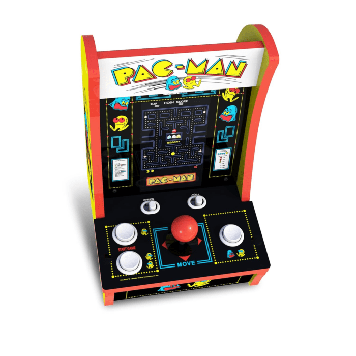 Pac-Man Countercade – 3 Classic Games, Retro Game Console for Home, Portable Console with 7-Inch Screen, Table-Top Video Game for Game Room - Image 6