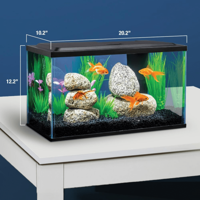 Goldfish LED Kit 10 Gallons, Complete Aquarium Set with Lighting and Filter - Image 5