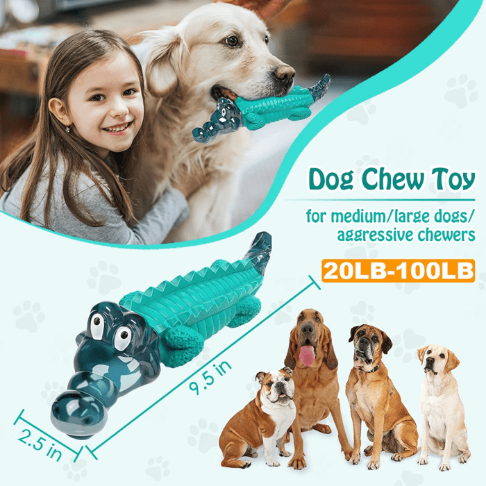 Dog Toys for Aggresive Chewers：Dog Toys for Large Dogs - Tough Dog Chew Toys - Indestructible Dog Toys for All Breed Sizes to Keep Them Busy - Image 2