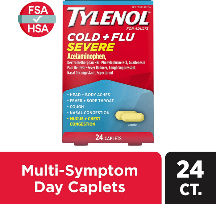 Cold + Flu Severe Medicine Caplets for Fever, Pain, Cough & Congestion, 24 Ct. - Image 7