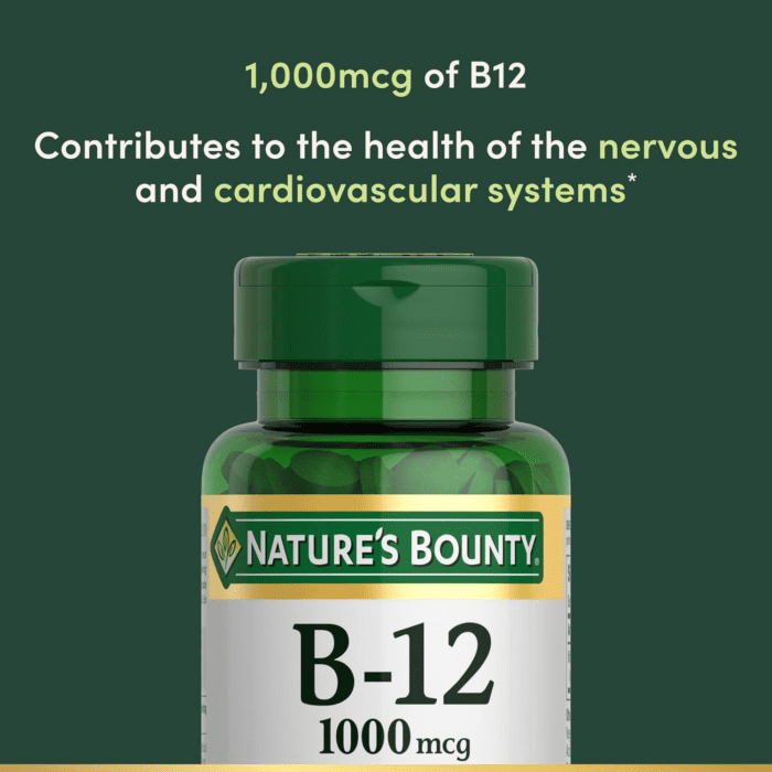 Vitamin B12, Supports Energy Metabolism, Tablets, 1000Mcg, 200 Ct - Image 3