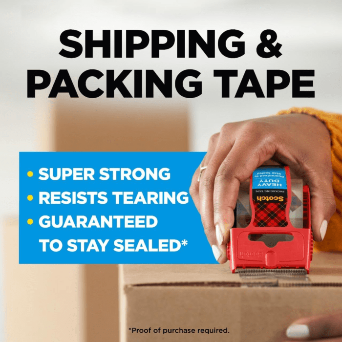 Heavy Duty Shipping Packaging Tape, 2 X 800 - Clear (3 Tapes) (1, Clear) - Image 2