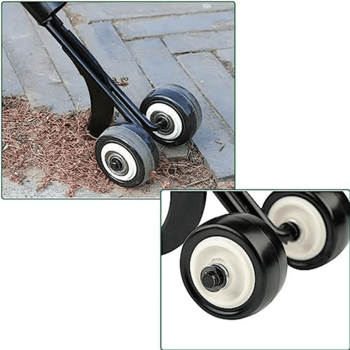 Weeder Tools with Wheels,Stand up Weeding Tools for Garden,Sidewalk Crack Weeder Crevice Weeding Tool,Weed Puller Tool for Garden Patio,Stand up Weeder for Yard - Image 5