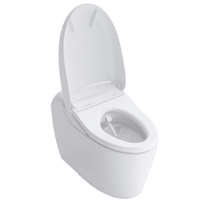 Neorest Cotton White Touchless Flush Elongated Chair Height Soft Close Bidet 12-In Rough-In Watersense Labeled 1.6 GPF - Image 12