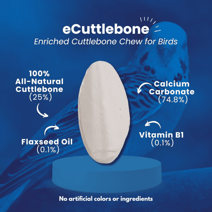 Bird-Life (BA655) Natural E Cuttlebones | Enriched with Omega 3 and Vitamin B1 | Great for All Birds | 2 Cuttlebone Treats per Package - Image 3