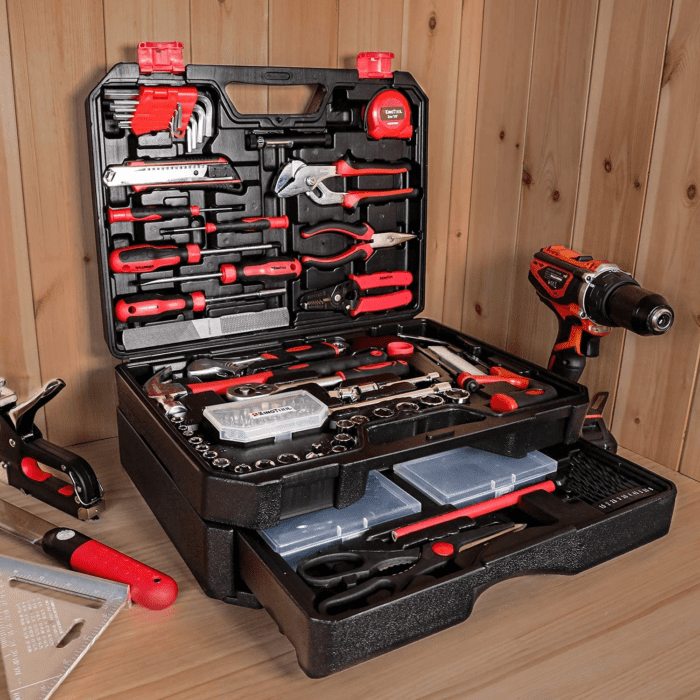 325 Piece Home Repair Tool Kit, General Home/Auto Repair Tool Set, Toolbox Storage Case with Drawer, General Household Tool Kit - Perfect for Homeowner, Diyer, Handyman - Image 4