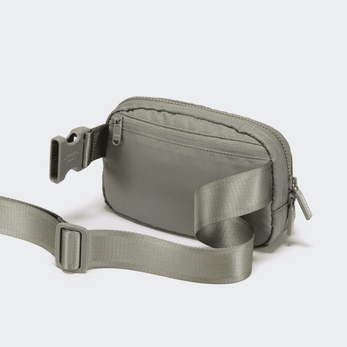 Two Way Zipper Fanny Pack Nylon Everywhere Belt Bag for Women, Water Repellent Waist Packs, Crossbody Bags with Adjustable Strap (Grey Sage). - Image 3