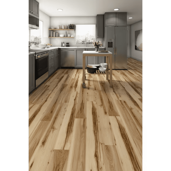 Jamestown Hickory Brown 12-Mil X 7-In W X 48-In L Waterproof Interlocking Luxury Vinyl Plank Flooring (23.21-Sq Ft/ Carton) - Image 4