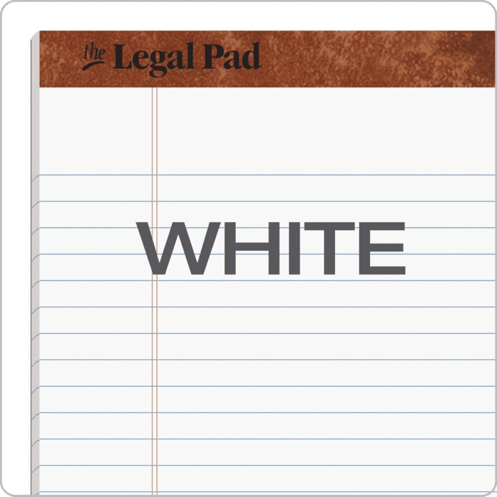 8.5 X 11 3/4 Legal Pads, 12 Pack, the Legal Pad Brand, Wide Ruled, White Paper, 50 Sheets per Writing Pad, Made in the USA (7533) - Image 5