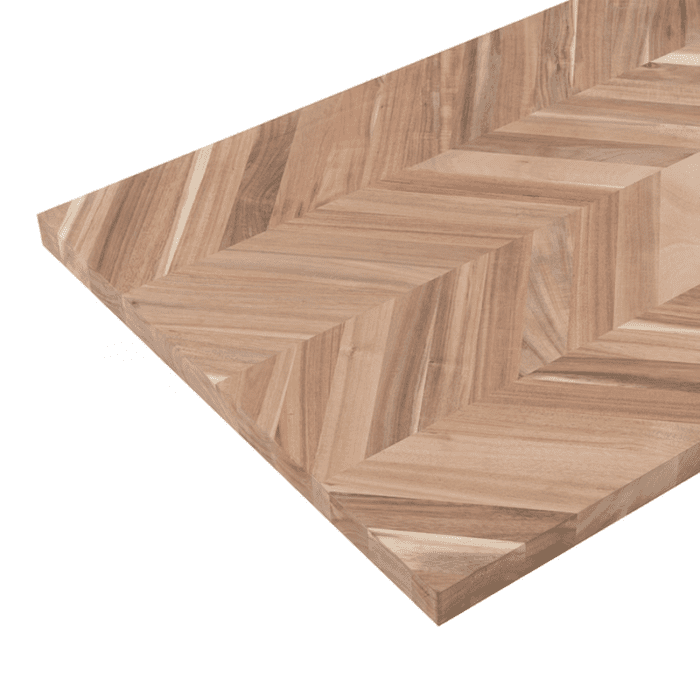 4-Ft X 25-In X 1.5-In Natural Chevron Acacia Butcher Block Countertop