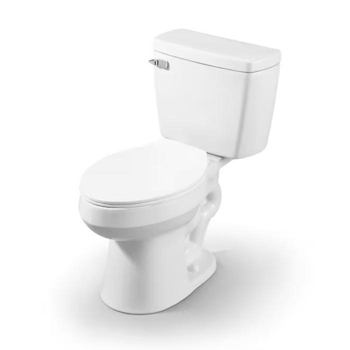 Pro White Elongated Chair Height 2-Piece Toilet 12-In Rough-In Watersense 1.28 GPF - Image 10