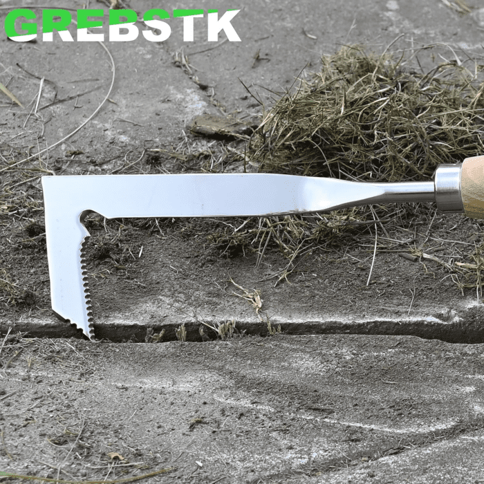 Crack Weeder Crevice Weeding Tool Manual Weeder Beech Handle Lawn Yard Gardening Tool - Image 8