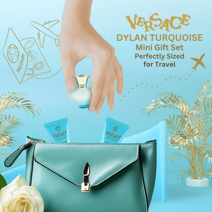 Dylan Turquoise Womens Mini Perfume Trio Gift Set - Image 6