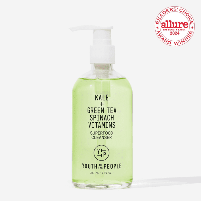 Superfood Facial Cleanser - Kale and Green Tea Cleanser - Gentle Face Wash, Makeup Remover + Pore Minimizer for All Skin Types - Vegan - Image 2