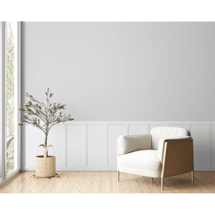 32-In X 48-In Smooth White MDF Wainscot Geometric Wall Panel - Image 9