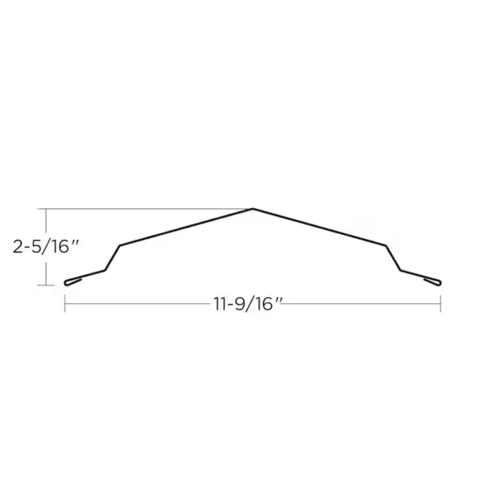 14-In X 126-In Steel Roof Panel Ridge Caps - Image 2
