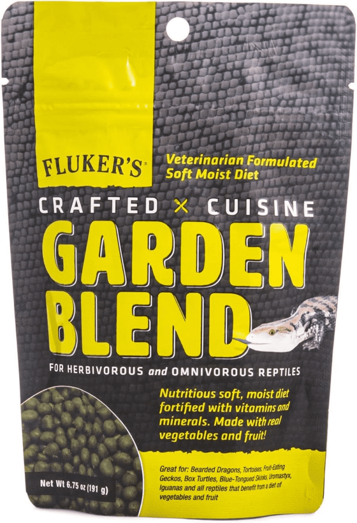 Crafted Cuisine Diet, Garden Blend, Herbivorous and Omnivorous Reptile Food, Made with Real Fruits & Veggies, 6.75 Oz