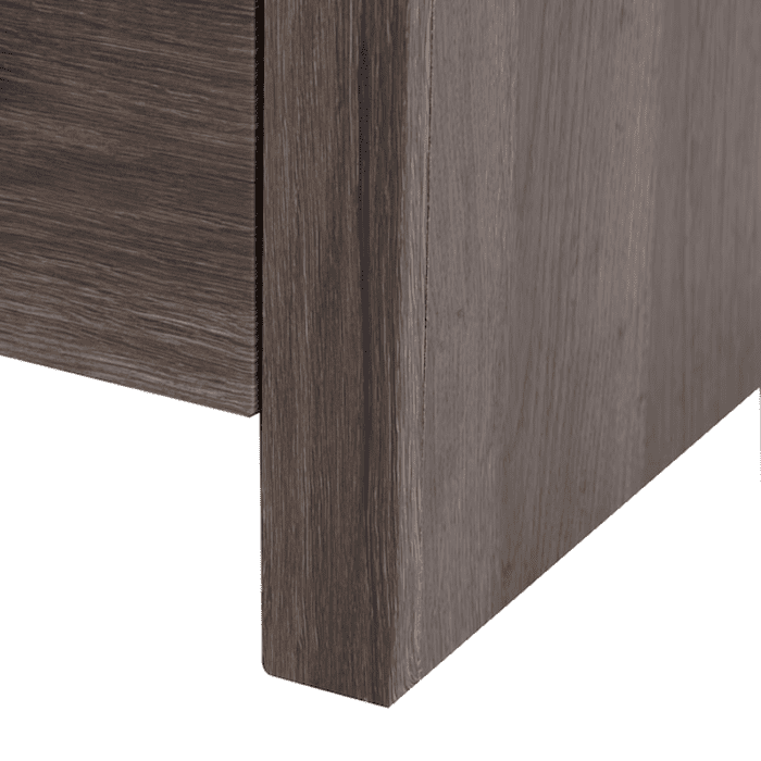 Winnie 18-In Vintage Oak Brown Woodgrain Single Sink Bathroom Vanity with White Cultured Marble Top - Image 9