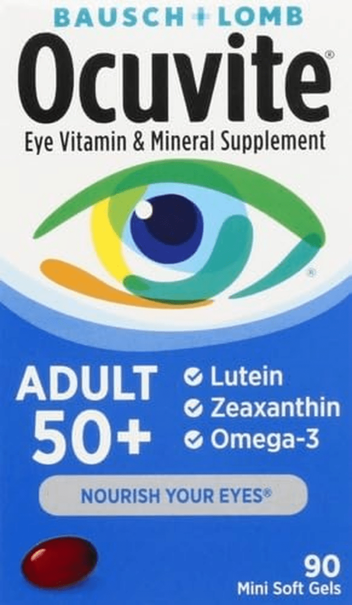 Eye Vitamin & Mineral Supplement, Contains Zinc, Vitamins C, E, Omega 3, Lutein, & Zeaxanthin, 90 Softgels (Packaging May Vary) - Image 2