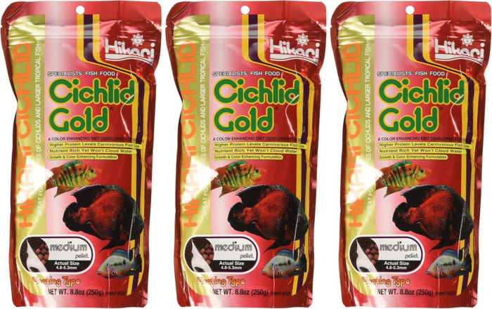 (3 Pack) 8.8-Ounce Cichlid Gold Floating Pellets for Pets, Medium - Image 4