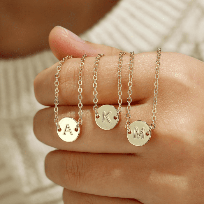 Gold Initial Bracelets for Girls Women Jewelry - Dainty Gold/Silver Plated Layered Beaded Letter Initial Bracelet Disc Monogram Bracelet Gold Bracelets for Women Teen Girls Gifts Trendy Stuff - Image 7