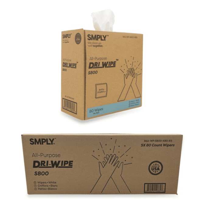 SMPLY All Purpose Dri-Wipe S800 5-Pack Non-Woven Fiber Cloth - Image 2