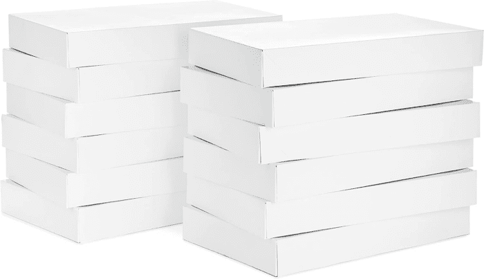 Xlarge Gift Boxes with Lids (12 Robe Boxes, White) for Birthdays, Graduations, Christmas, Weddings, Bridal Showers - Image 4