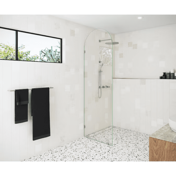 Venus Matte Black 32-In W X 86.75-In H Frameless Fixed Shower Door - Image 18