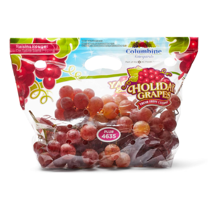 Holiday Red Seedless Grapes, 2 Lb