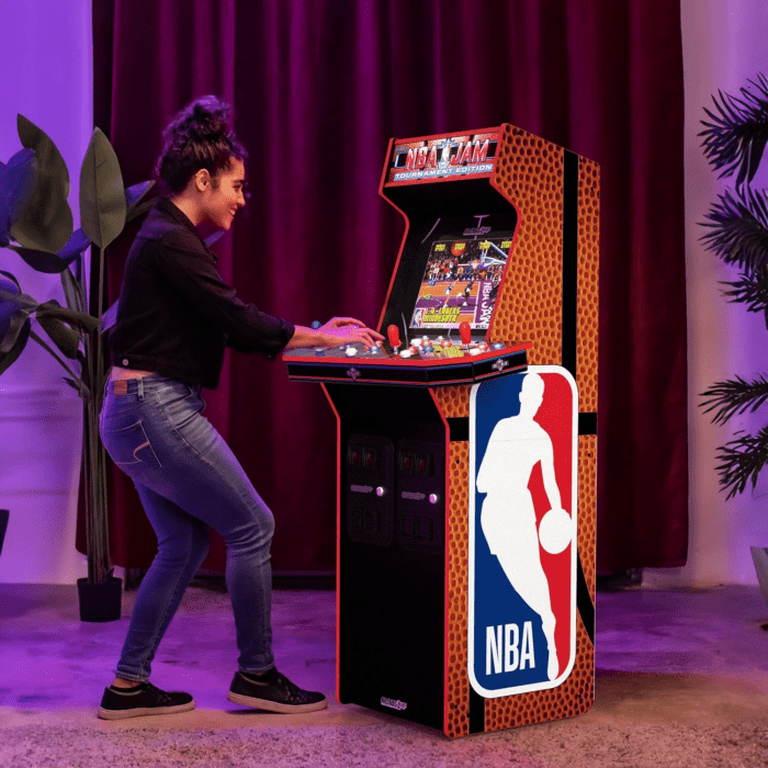 NBA Jam 30Th Anniversary Deluxe Arcade Machine, Built for Your Home, 5 Foot Tall Cabinet with 3 Classic Games - Image 8