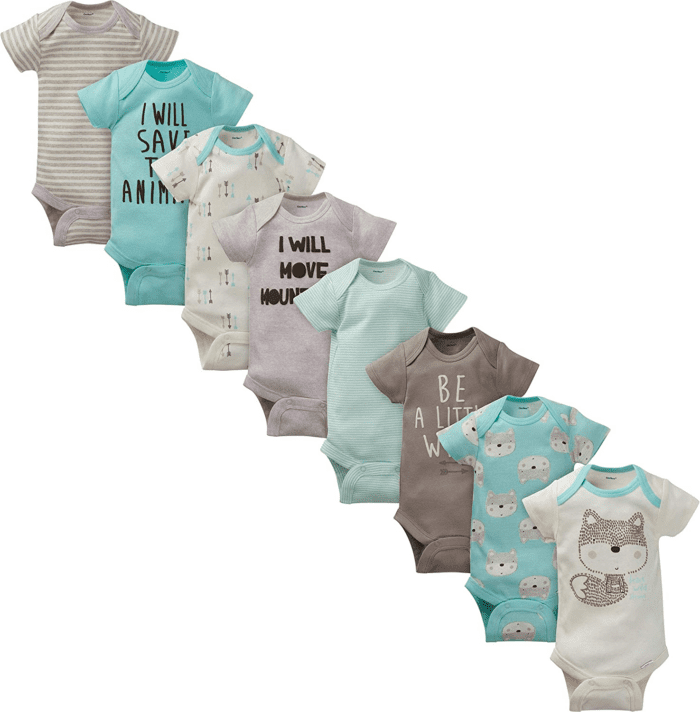 Baby 8-Pack Short Sleeve Onesies Bodysuits