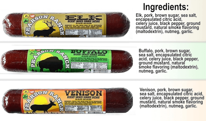 Game Meat Summer Sausage Variety Pack of 5 Elk, Buffalo Wild Boar, & Fender Blend (Rabbit, Alligator, Venison, Elk, Buffalo) Exotic Meat Summer Sausage Pack, Gluten-Free - Image 5