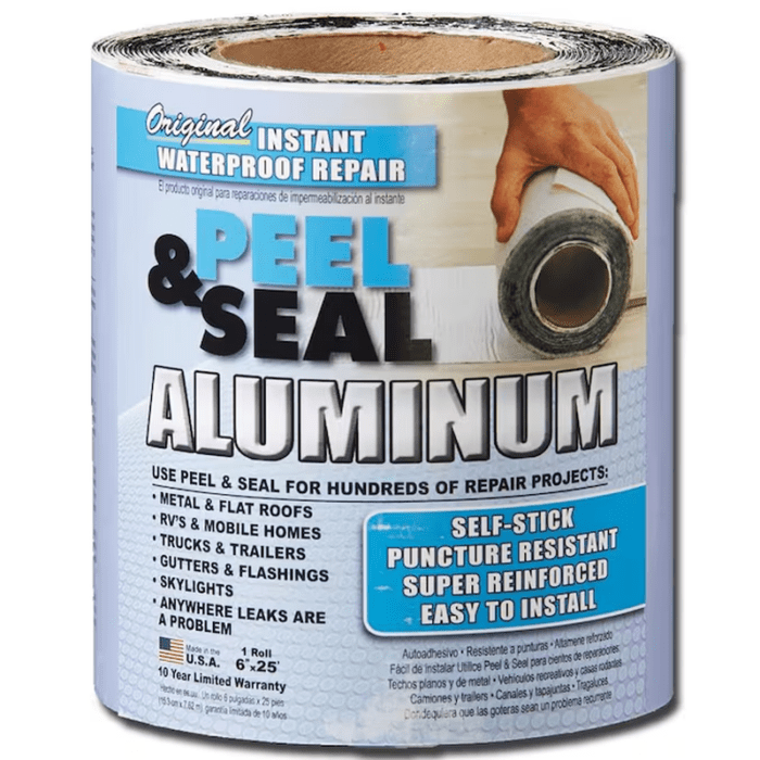 Instant Waterproof Repairs 6-In X 25-Ft Aluminum Roll Flashing