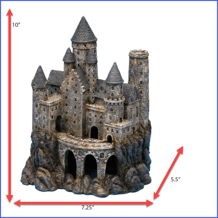 Age-Of-Magic Wizard’S Castle Aquarium Décor – Resin for Freshwater and Saltwater Fish Tanks – Large (RRW8) - Image 3