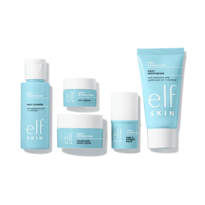 Jet Set Hydration Kit, Travel Friendly Hydrating Skincare Set, Face Cleanser, Balm, Moisturizer, Eye Cream & Night Cream, Vegan & Cruelty-Free - Image 2