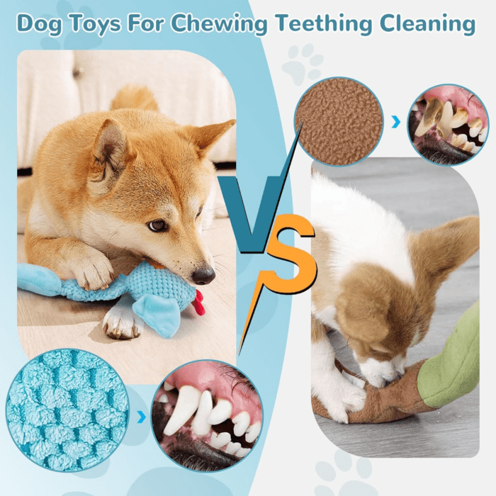 Squeaky Dog Toys for Medium and Small Dogs:Interactive Tug of War Dog Toy for Puppy Teething-Great Plush Dog Toy for Dogs to Keep Them Busy - Image 3