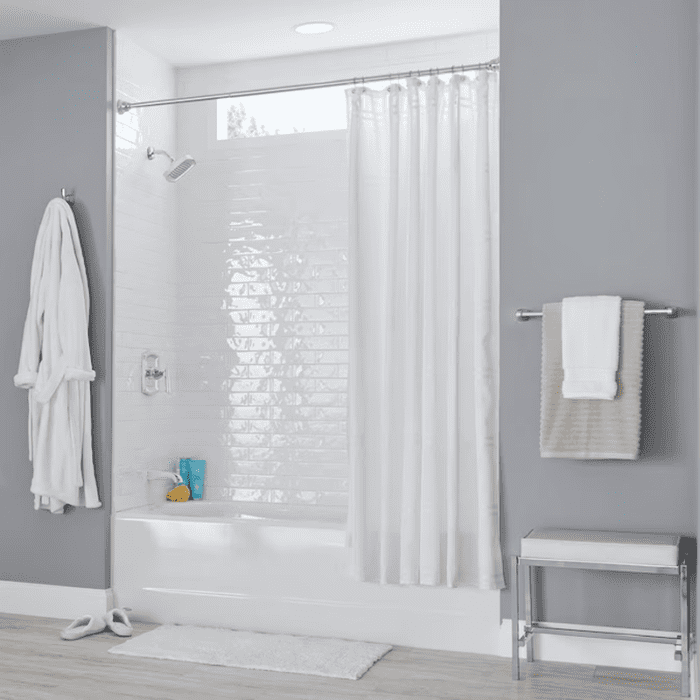 Princeton 30-In X 60-In White Porcelain Enameled Steel Alcove Soaking Bathtub (Left Drain) - Image 9