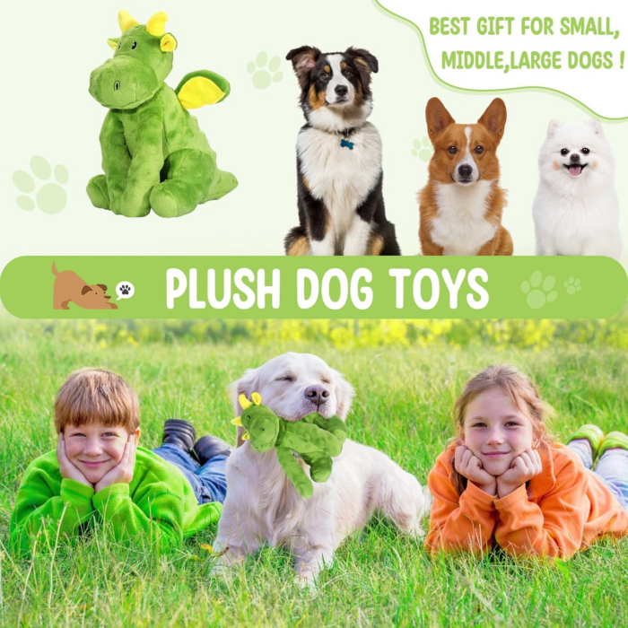 Squeaky Dog Toys Plush Dog Toy with Crinkle Paper Stuffed Durable Dog Chew Toys for Small Middle and Large Dogs - Image 6