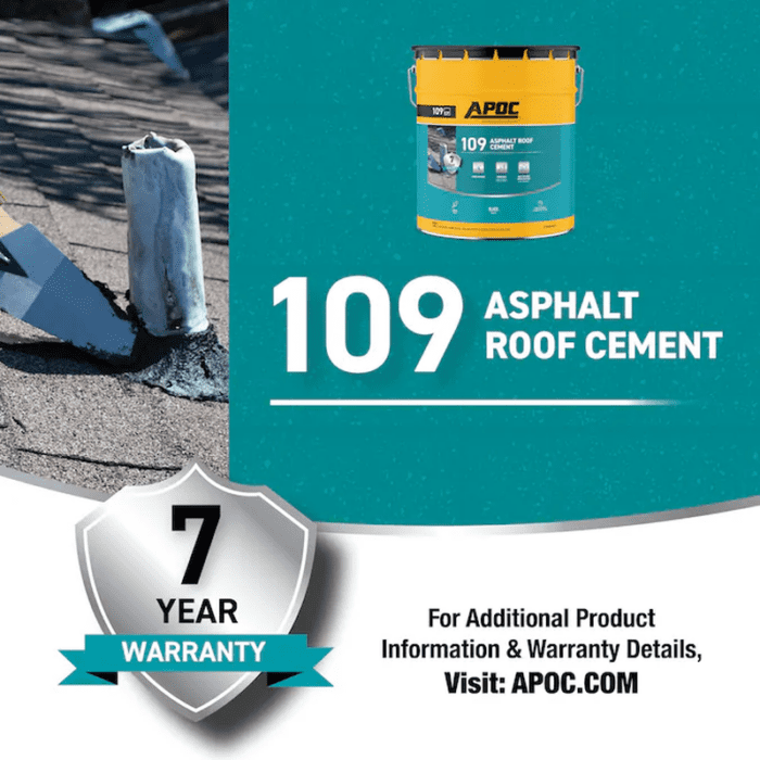 109 4.75-Gallon Fibered Waterproof Cement Roof Sealant - Image 3