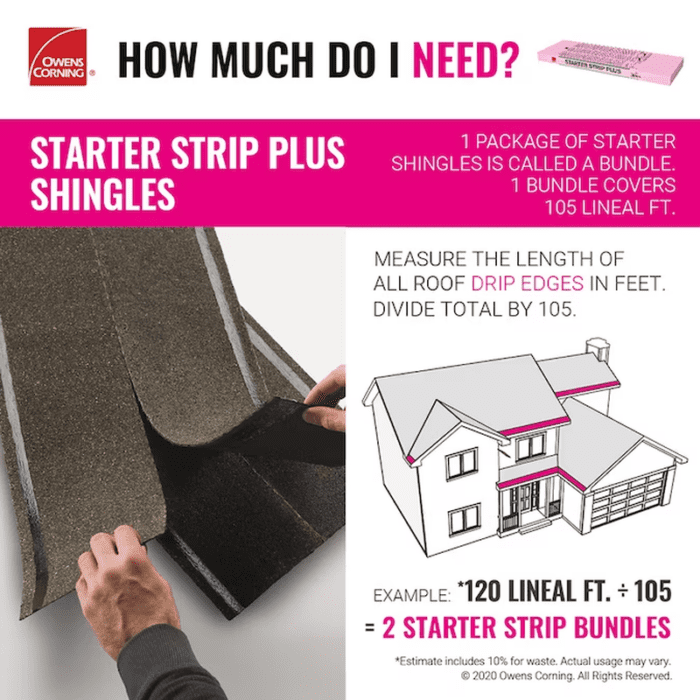 Starter Strip Shingle plus Black Starter Roof Shingles (105-Lin Ft per Bundle) - Image 8